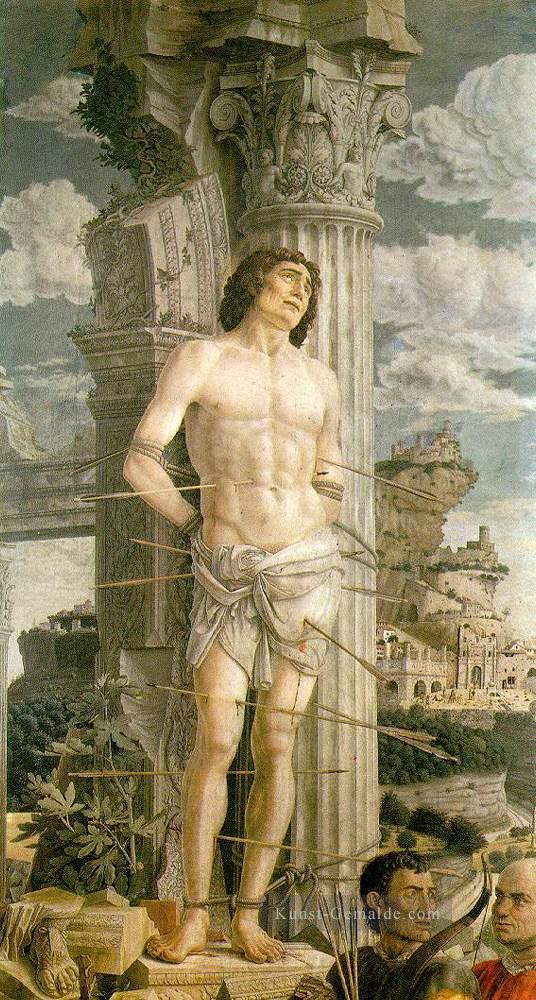 St Sebastian2 Renaissance Maler Andrea Mantegna Ölgemälde